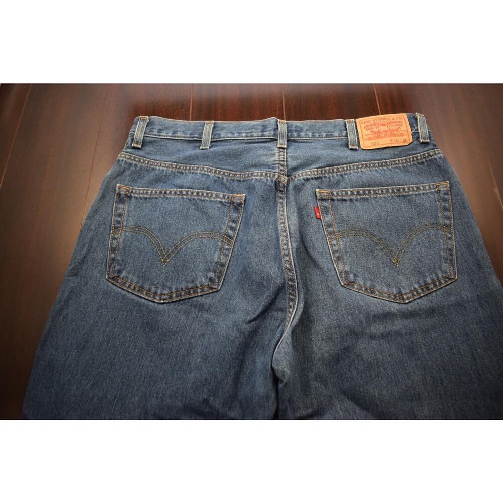 Levi's 505 Regular Fit Straight Denim Blue Jeans Mens Size 38 x 29